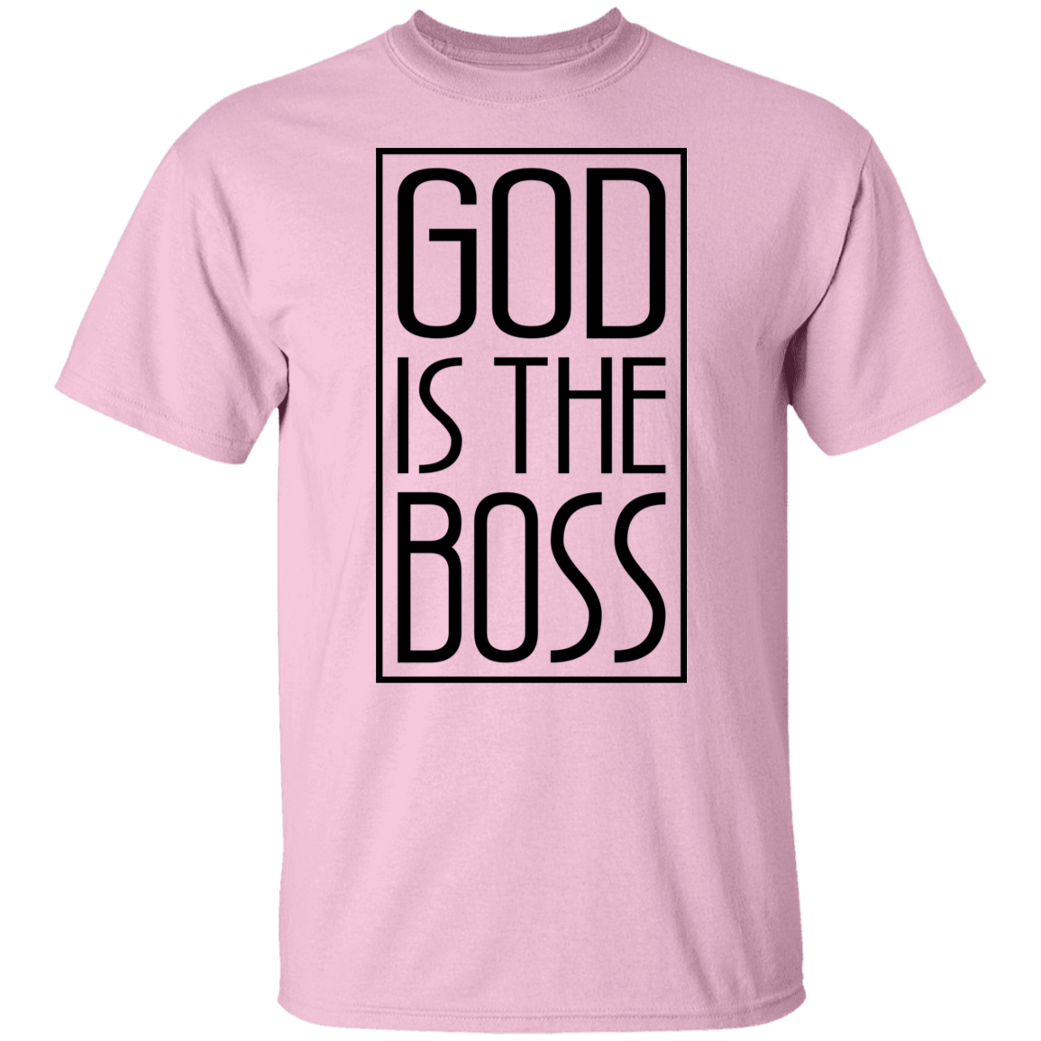 GOD IS THE BOSS BLK TEE