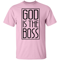 GOD IS THE BOSS BLK TEE