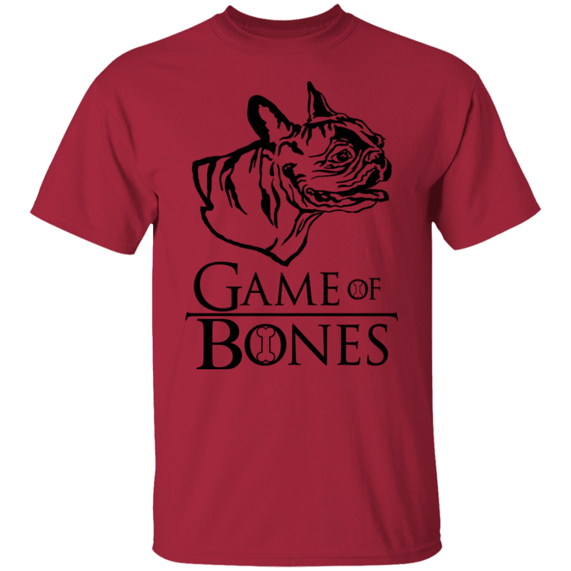 GAME OF BONES FRENCH BULLDOG DOG TEE