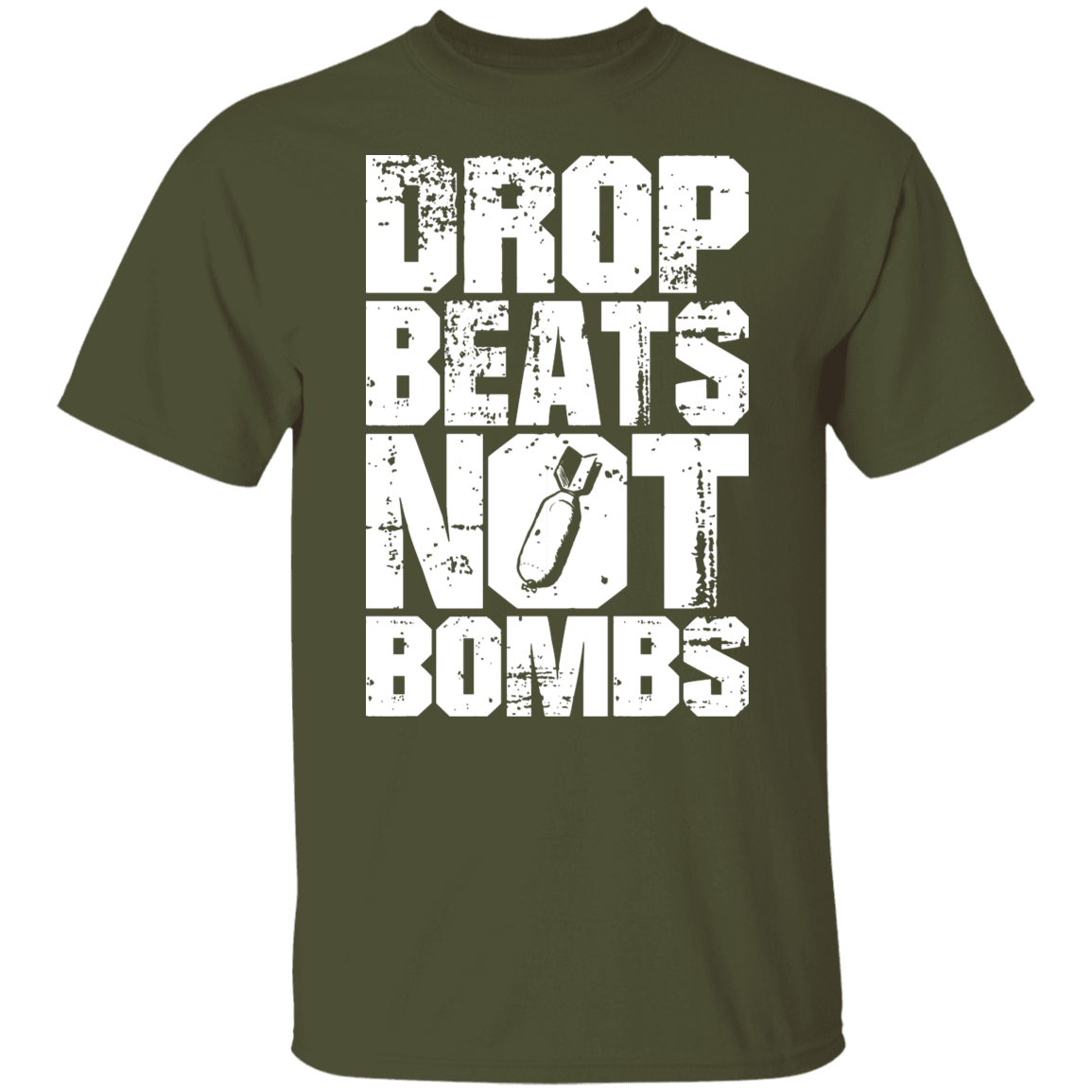 DROP BEATS NOT BOMBS TEE