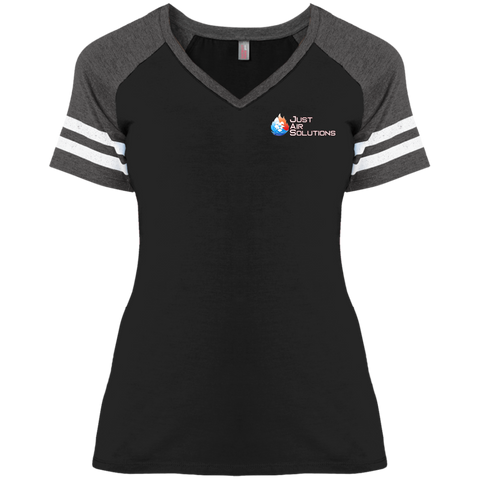JUST AIR SOLUTIONS Ladies' Game V-Neck T-Shirt