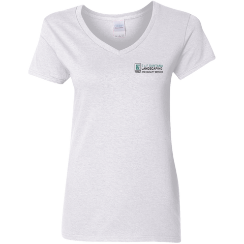 E&F Ladies' 5.3 oz. V-Neck T-Shirt