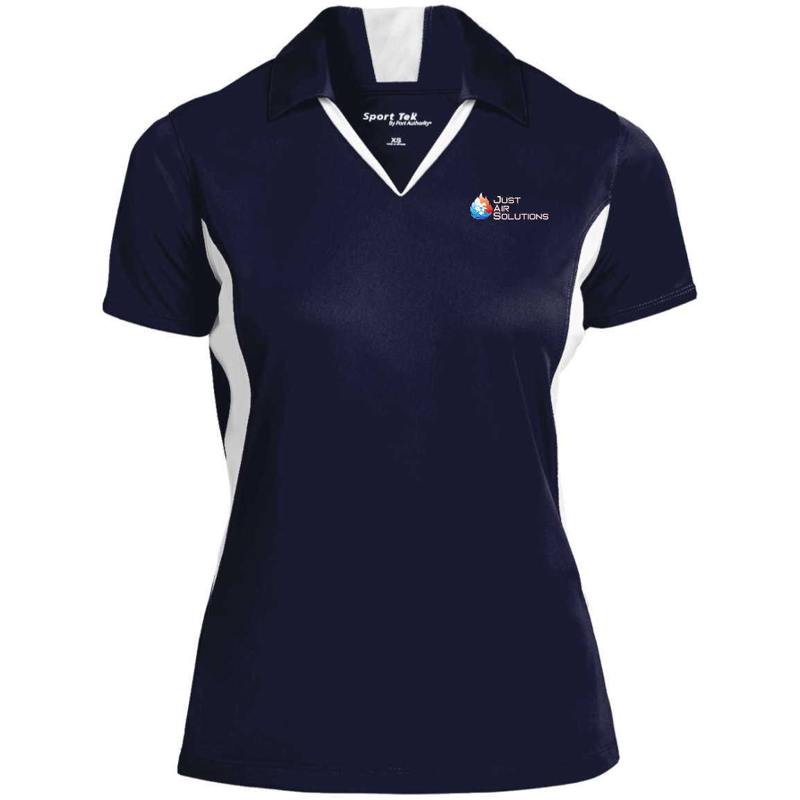 JUST AIR SOLUTIONS Ladies' Colorblock Performance Polo