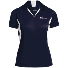 JUST AIR SOLUTIONS Ladies' Colorblock Performance Polo