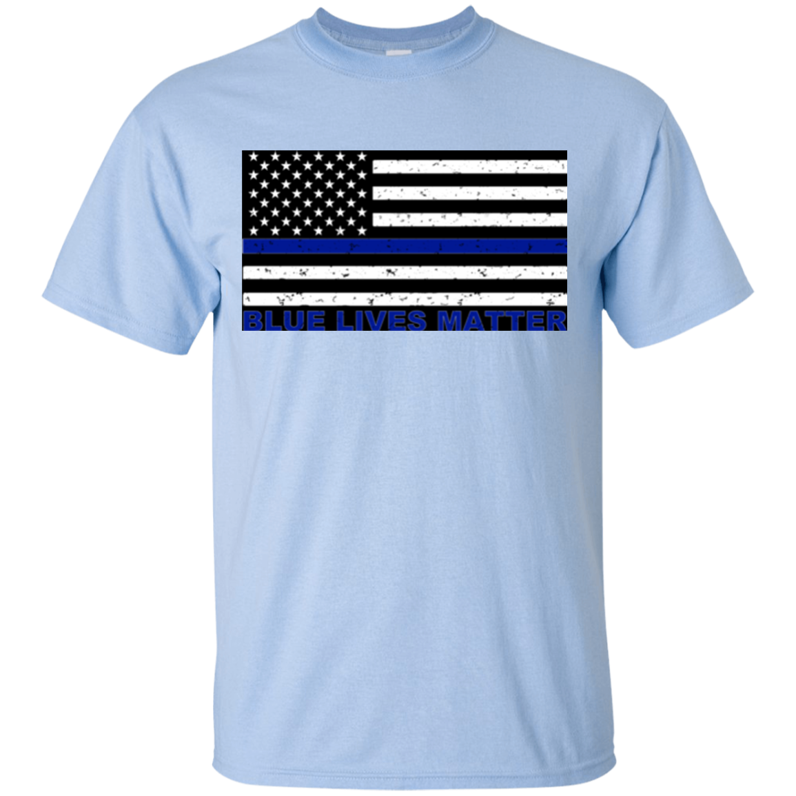 BLUE LIVES MATTER FLAG T-SHIRT