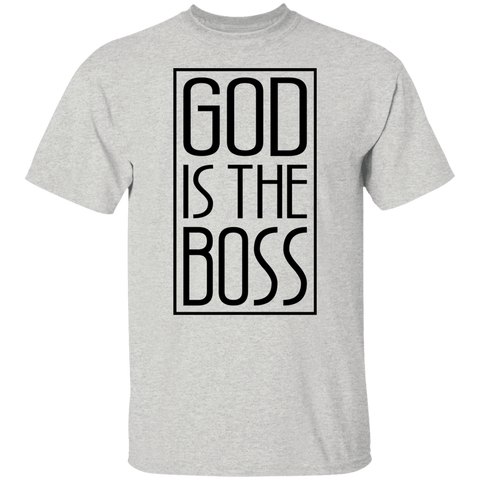 GOD IS THE BOSS BLK TEE