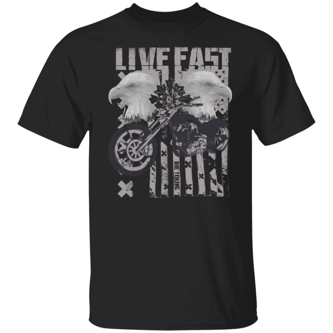 LIVE FAST MOTORCYCLE TEE