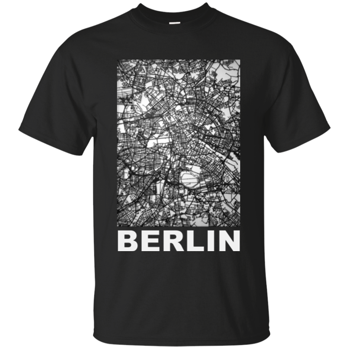 BERLIN MAP GRAY TEE