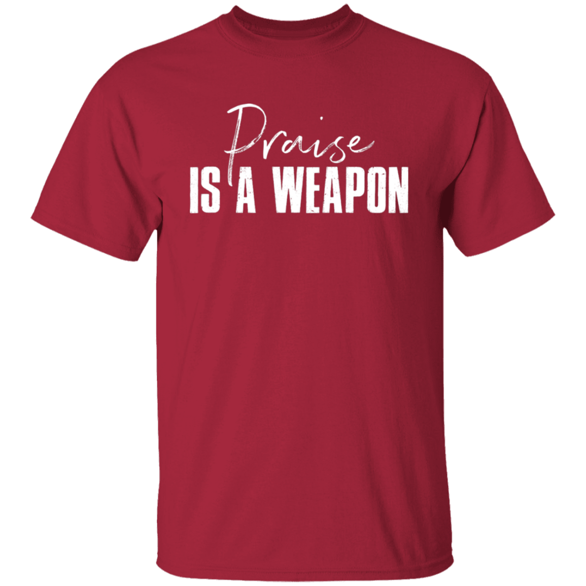 PRAISE IS A WEAPON TEE