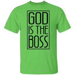 GOD IS THE BOSS BLK TEE